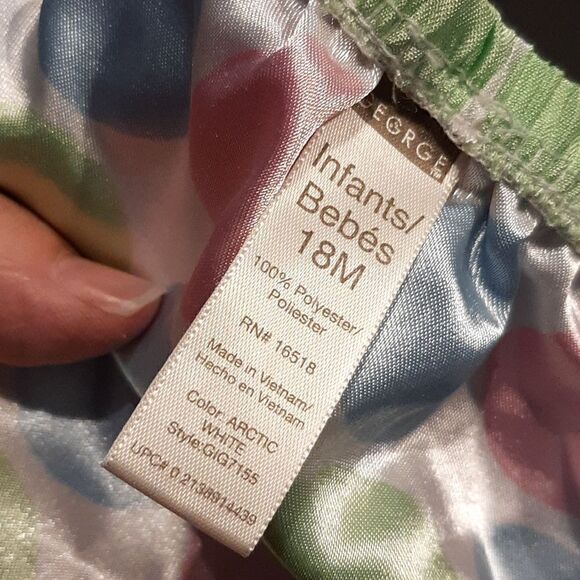 George White with Pastel Polka-dot Dress with Bottoms - Picture 10 of 11